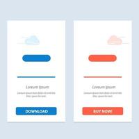 Delete Less Minus Remove  Blue and Red Download and Buy Now web Widget Card Template vector