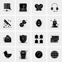 16 Universal Business Icons Vector Creative Icon Illustration to use in web and Mobile Related project