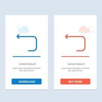 Arrow Loop Loop Arrow Back  Blue and Red Download and Buy Now web Widget Card Template vector