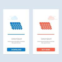 Roof Tile Top Construction  Blue and Red Download and Buy Now web Widget Card Template vector