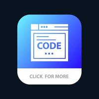 Browser Internet Code Coding Mobile App Icon Design vector