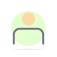 Instagram People Profile Sets User Abstract Circle Background Flat color Icon vector