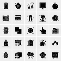 25 iconos de negocios universales vector ilustración de icono creativo para usar en proyectos relacionados con la web y dispositivos móviles