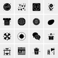 16 Universal Business Icons Vector Creative Icon Illustration to use in web and Mobile Related project