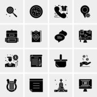 16 Universal Business Icons Vector Creative Icon Illustration to use in web and Mobile Related project