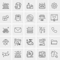 25 Universal Business Icons Vector Creative Icon Illustration to use in web and Mobile Related project