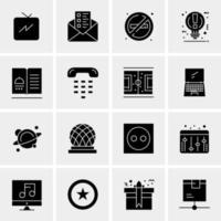 16 Universal Business Icons Vector Creative Icon Illustration to use in web and Mobile Related project