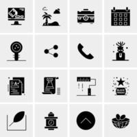 16 Universal Business Icons Vector Creative Icon Illustration to use in web and Mobile Related project