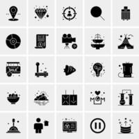 25 iconos de negocios universales vector ilustración de icono creativo para usar en proyectos relacionados con la web y dispositivos móviles