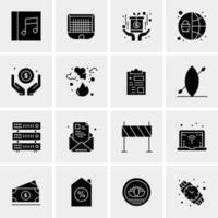 16 Universal Business Icons Vector Creative Icon Illustration to use in web and Mobile Related project