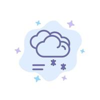 Cloud Raining Forecast Raining Rainy Weather Blue Icon on Abstract Cloud Background vector