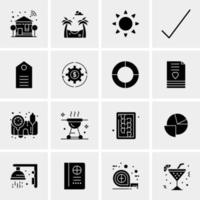 16 Universal Business Icons Vector Creative Icon Illustration to use in web and Mobile Related project