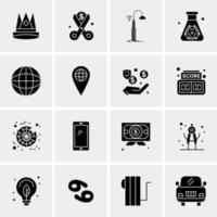 16 Universal Business Icons Vector Creative Icon Illustration to use in web and Mobile Related project