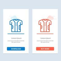 Cloth Clothing Digital Electronic Fabric  Blue and Red Download and Buy Now web Widget Card Template vector
