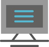 Monitor Computer Hardware  Flat Color Icon Vector icon banner Template