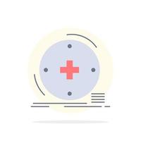 Clinical digital health healthcare telemedicine Flat Color Icon Vector