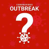 Coronavirus Outbreak Poster Sign Vector COVID19 Awareness Poster