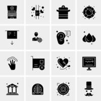 16 Universal Business Icons Vector Creative Icon Illustration to use in web and Mobile Related project