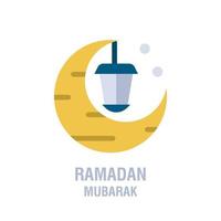 Ramadan icons Muslim islam prayer and ramadan kareem thin line icons set Modern flat style symbols isolated on white for infographics or web use vector