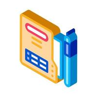 document policy isometric icon vector illustration