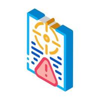 risk policy isometric icon vector illustration