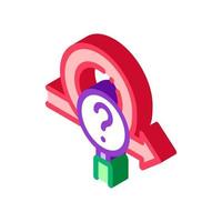 strategy researcher isometric icon vector illustration