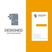 Cleaning Paper Tissue Grey Logo Design and Business Card Template vector