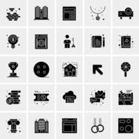 25 iconos de negocios universales vector ilustración de icono creativo para usar en proyectos relacionados con la web y dispositivos móviles