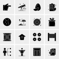 16 Universal Business Icons Vector Creative Icon Illustration to use in web and Mobile Related project