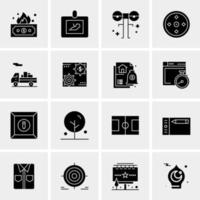 16 Universal Business Icons Vector Creative Icon Illustration to use in web and Mobile Related project