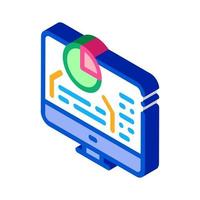 chart infographic success identity isometric icon vector illustration