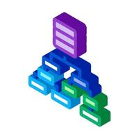 classification of machine learning isometric icon vector illustration