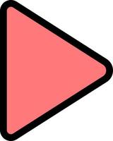 Play Video Twitter  Flat Color Icon Vector icon banner Template
