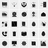 25 iconos de negocios universales vector ilustración de icono creativo para usar en proyectos relacionados con la web y dispositivos móviles