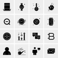 16 Universal Business Icons Vector Creative Icon Illustration to use in web and Mobile Related project