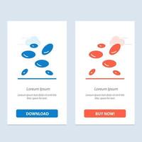 Hematology Wbcs White Blood Cells White Cells  Blue and Red Download and Buy Now web Widget Card Template vector