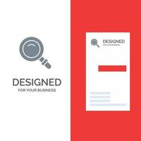 Find Search View Glass Grey Logo Design and Business Card Template vector