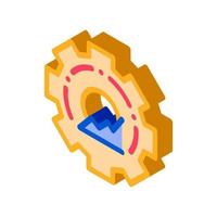 process policy isometric icon vector illustration