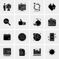 16 Universal Business Icons Vector Creative Icon Illustration to use in web and Mobile Related project