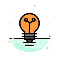 Bulb Lab Light Biochemistry Abstract Flat Color Icon Template vector