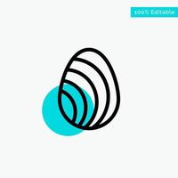 Egg Easter Nature Spring turquoise highlight circle point Vector icon