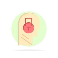 Lock Secure Message Data User Abstract Circle Background Flat color Icon vector