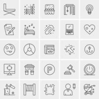 25 Universal Business Icons Vector Creative Icon Illustration to use in web and Mobile Related project