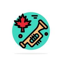 Canada Speaker Laud Abstract Circle Background Flat color Icon vector