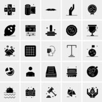 25 iconos de negocios universales vector ilustración de icono creativo para usar en proyectos relacionados con la web y dispositivos móviles