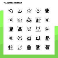 25 Talent Management Icon set Solid Glyph Icon Vector Illustration Template For Web and Mobile Ideas for business company