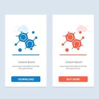 Chemist Molecular Science  Blue and Red Download and Buy Now web Widget Card Template vector