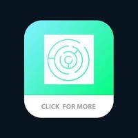 Circle Circle Maze Labyrinth Maze Mobile App Button Android and IOS Glyph Version vector