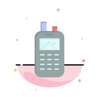 Phone Radio Receiver Wireless Abstract Flat Color Icon Template vector