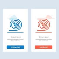 Abstract Circulation Cycle Disruptive Endless  Blue and Red Download and Buy Now web Widget Card Template vector